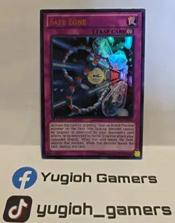 YUGIOH SAFE ZONE BPW2-EN103 1ST EDITION ULTRA LIGHT PLAYED - Image 1