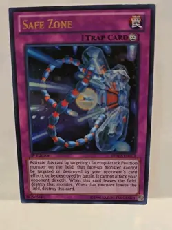 YUGIOH SAFE ZONE BPW2-EN103 1ST EDITION ULTRA LIGHT PLAYED - Image 3