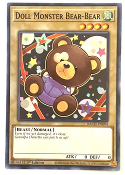 YuGiOh! - Doll Monster Bear-Bear - BACH-EN094 - 1st Edition - Common - Image 1