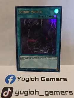 YUGIOH ZOMBIE WORLD GFP2 1ST EDITION ULTRA LIGHT PLAYED - Image 1