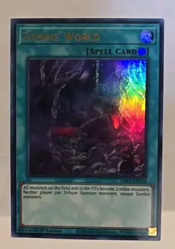 YUGIOH ZOMBIE WORLD GFP2 1ST EDITION ULTRA LIGHT PLAYED - Image 2