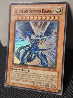 Blue-Eyes Shining Dragon MOV-EN001 - Super Rare - Yu-Gi-Oh! Limited Vintage Card - Image 1
