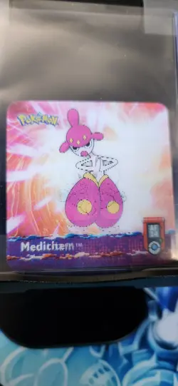2003 Pokemon Advanced Artbox 3D Meditite/Medicham AF24 Lenticular Card - Image 1