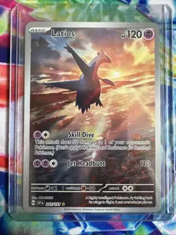 Pokemon TCG Latios 203/191 Surging Sparks Illustration Rare Holo Card 2024 - Image 1