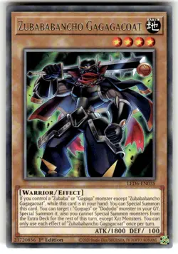 Zubababancho Gagagacoat LED6-EN035 1st Ed Rare NM Near Mint Yu-Gi-Oh! Card - Image 1