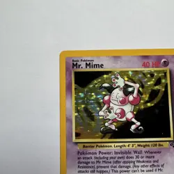 Mr. Mime 6/64 Jungle Set Holo Rare Pokemon Card TCG 1999 Wizards - Image 3