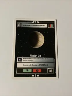 Star Trek CCG Missions Plunder Site Uncommon Card - Image 1