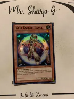 GEM-KNIGHT LAZULI - 1st EDITION HA07-EN039 ENGLISH Yu-Gi-Oh! CARD SUPER RARE - Image 2