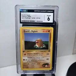 Brock's Diglett 67/132 - Gym Challenge - VINTAGE WOTC Pokemon Card - CGC 6 - Image 1