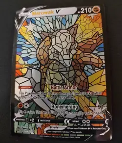 Pokemon Marowak V 105/S-P Stained Glass Card - Image 2