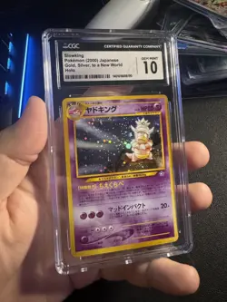 Pokemon JPN Gold Silver To New World Holo Slowking #199 CGC 10 TCG CARD - Image 1