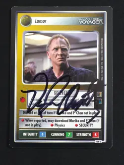 Vaughn Armstrong Autographed Star Trek CCG Lansor Card Signed Auto TCG - Image 1