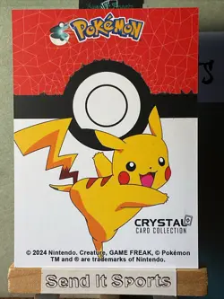 Pokemon Nintendo Crystal Card Collection Magnetite #081 Stained Glass Holo - Image 2