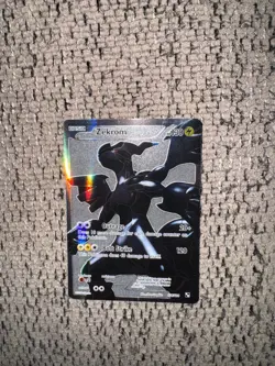2011 Pokemon Black & White 114/114 Zekrom Holo Full Art LP Ultra Rare Card FA - Image 1