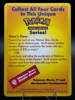 "Catch Mew" Promo Card WOTC - "Pokemon The First Movie" - Vintage 1999 (LP) - Image 2