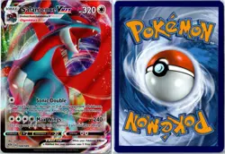 POKEMON CARD - SALAMENCE VMAX 144/189 DARKNESS ABLAZE VMAX RARE HOLO NEAR MINT - Image 3