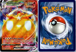 POKEMON CARD - CINDERACE VMAX 045/264 FUSION STRIKE VMAX RARE HOLO NEAR MINT - Image 3
