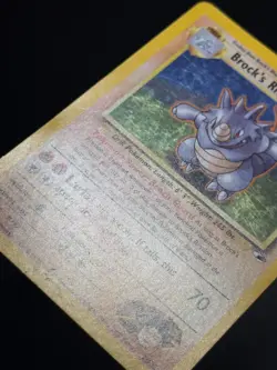 Brock's Rhydon 2/132 WOTC Gym Heroes Rare Unlimited Holo Holo Pokemon Card MP - Image 5
