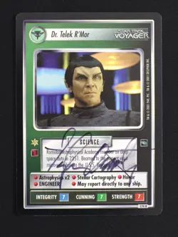Vaughn Armstrong Autographed Star Trek CCG Dr. Telek R'Mor Card Signed Auto TCG - Image 1