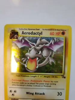 Aerodactyl Fossil Holo Pokemon Card Base Jungle WOTC - Image 4