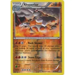 Rhyperior 76/160 Reverse Holo Primal Clash Pokemon Card NM - Image 1