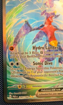 Pokemon Garchomp TCG EX 245/182 Paradox Rift Holo Special Illustration Rare Card - Image 2