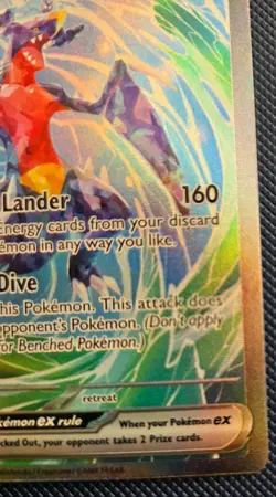 Pokemon Garchomp TCG EX 245/182 Paradox Rift Holo Special Illustration Rare Card - Image 3