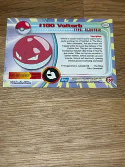 Voltorb #100 Topps Blue Logo Non Holo Pokemon Card - Image 2