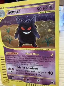 Pokemon Gengar Expedition Card 13/165 Reverse Holo WITH A PERFECT SWIRL - MP - Image 2