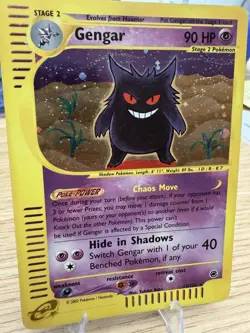 Pokemon Gengar Expedition Card 13/165 Reverse Holo WITH A PERFECT SWIRL - MP - Image 3