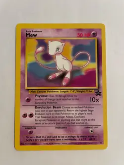 Mew #8 Black Star Promo Rare Vintage Pokemon Card - NM - Image 1