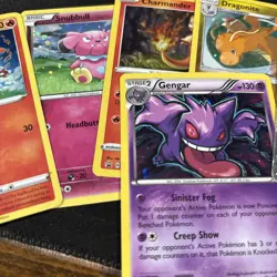 damaged pokemon tcg lot of 13 cards vintage to modern all heavy play - Image 2