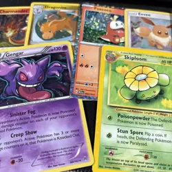 damaged pokemon tcg lot of 13 cards vintage to modern all heavy play - Image 3