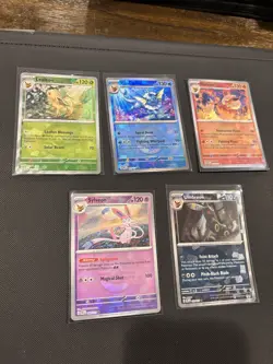 Eeveelutions Lot Prismatic Evolutions Pokeball Holo Lot Umbreon ETC 5 Cards - Image 1