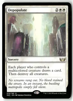 Depopulate 10 Rare Streets of New Capenna Magic: The Gathering Near Mint - Image 1