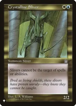 NM MTG CRYSTALLINE SLIVER THE LIST REPRINTS MYSTERY BOOSTER 2 - Image 1