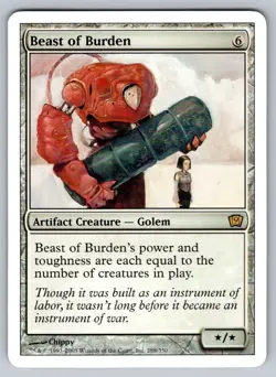 MTG Magic the Gathering 9th Edition Beast of Burden Regular Rare 288/350 NM - Image 1