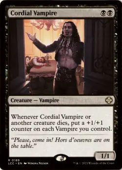 Cordial Vampire 189 LCC Commander: The Lost Caverns of Ixalan NM - Image 1