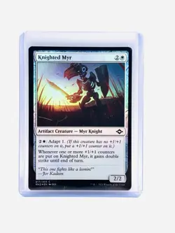 MTG Magic the Gathering Knighted Myr (17/765) Modern Horizons 2 FOIL MT/NM - Image 1