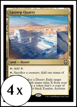 MTG - 4 x Lazotep Quarry - Modern Horizons 3 Commander - Playset 4x x4 - Image 1