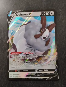 Dubwool OverSiezed Pokemon Card V - Image 1