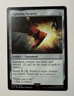 Lightning Greaves #349 (NM) Final Fantasy FIC Magic MTG - Image 1
