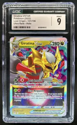 2022 Pokemon SWSH Lost Origin Giratina VST Holo #131/196 CGC 9 - Image 1