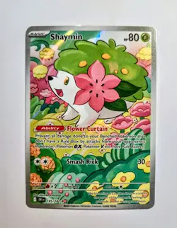 Shaymin 185/182 Illustration Rare SV10: Destined Rivals Pokemon TCG NM - Image 1