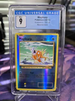 2016 Pokemon Magikarp Evolutions Reverse Holo 33/108 CGC 9 MINT! Fast Shipping!! - Image 1