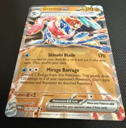 Pokemon Greninja ex Holo Double Rare Card 106/167 SV06 Twilight Masquerade - Image 1