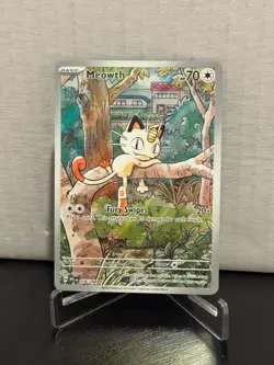 Meowth Illustration Rare Holo 106/094 PFL EN – Mint Condition Pokemon TCG - Image 1