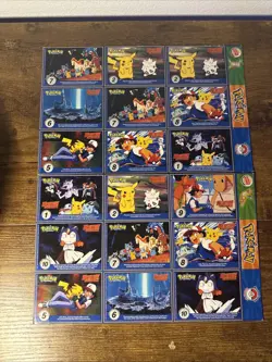 Vintage 1999 Pokemon Movie Poketrivia Burger King Uncut Sheets (2x) 💎💎 - Image 3