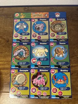 Vintage 1999 Pokemon Movie Poketrivia Burger King Uncut Sheets (2x) 💎💎 - Image 4