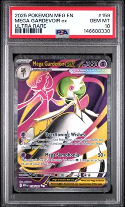 2025 POKEMON MEG EN-MEGA EVOLUTION ULTRA RARE #159 MEGA GARDEVOIR EX PSA 10 - Image 1